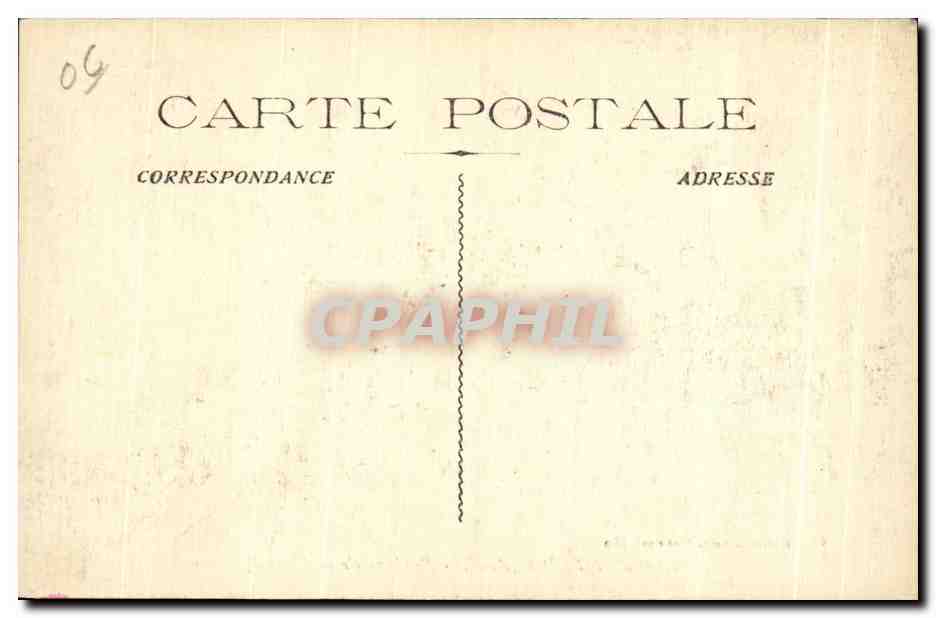 CPA Cap d Antibes A M Rochers de la Villa Eilenroc — Rückseite