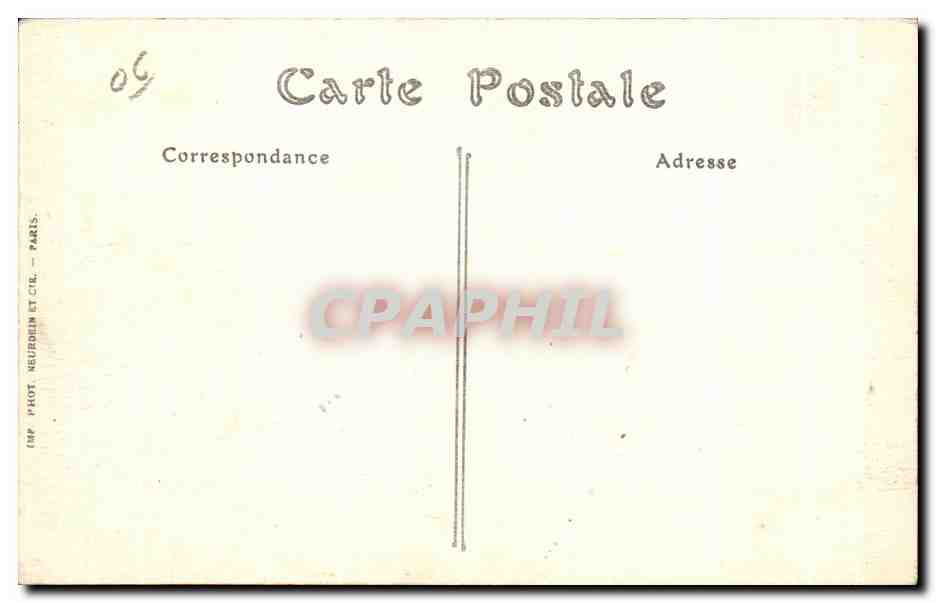 CPA Nice Alpes Maritimes Le Casino Municipal et la Grotte du Jardin Public — Rückseite