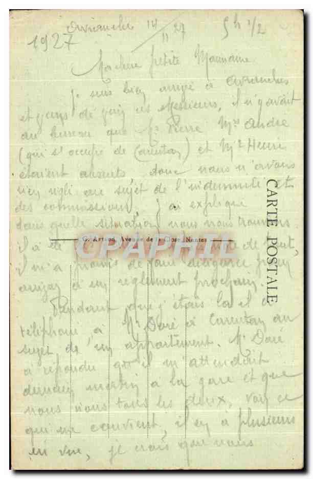 Avranches - Le Monument du Souvenir Français et la pierre Henri II — Verso