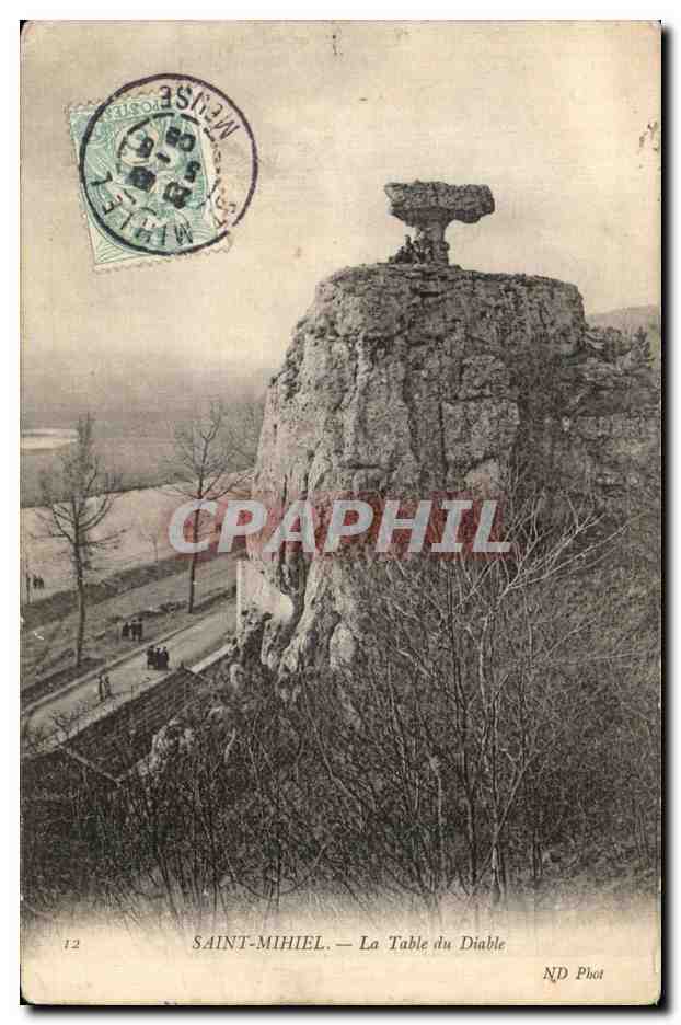 CPA Saint Mihiel La Table du Diable