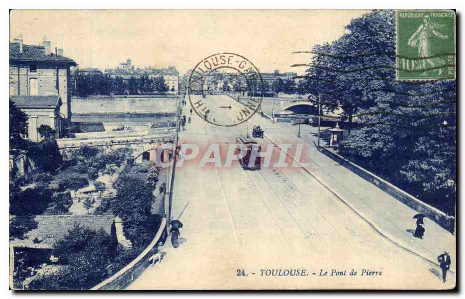 CPA Toulouse Le Pont de Pierre