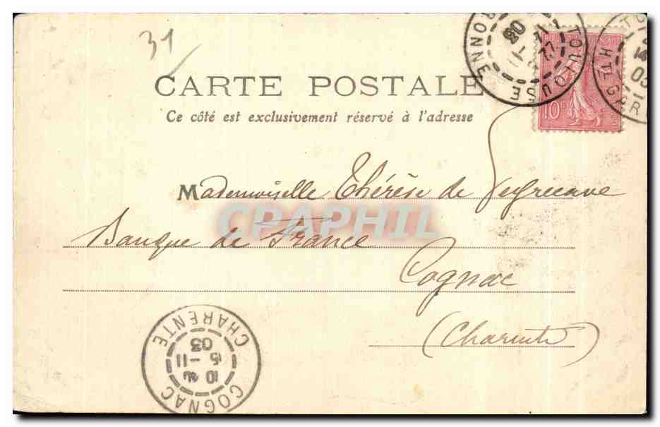 CPA Toulouse La Garonne Quai de Tounis — Rückseite