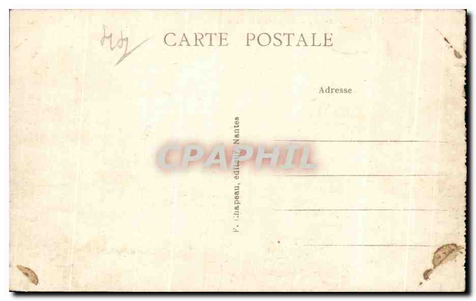 CPA Le Croisic Loire inf Rochers a la Cote — Rückseite
