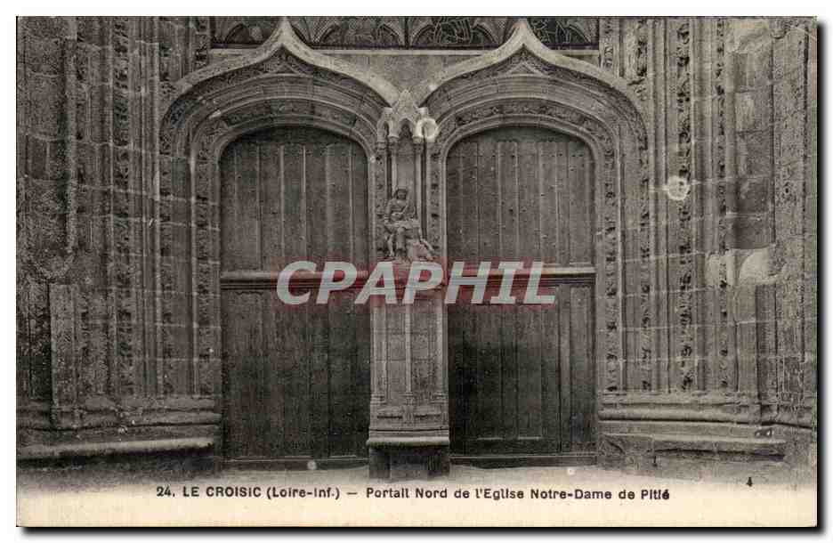 CPA Le Croisic Loire inf Portall Nord de l Eglise Notre Dame de Pitie