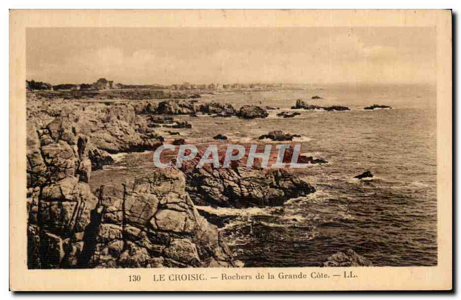 CPA Le Croisic Rochers de la Grande Cote