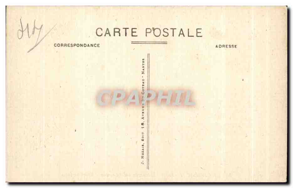 CPA Le Croisic L Entree au Porteau Effet de lune — Rückseite