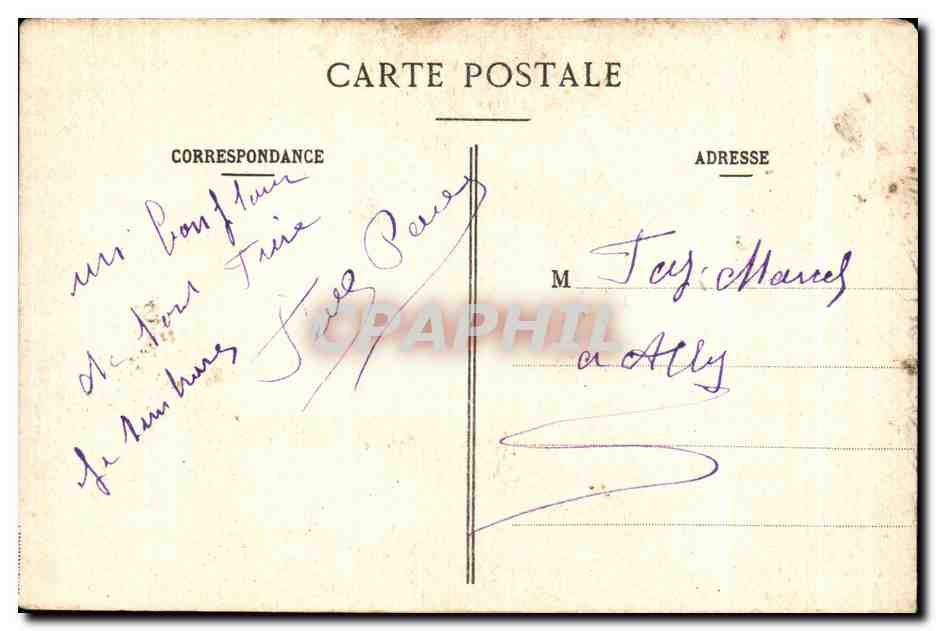 Infanterie — La Première Garde (Le Général) — E. A. Paris, déposé — Verso