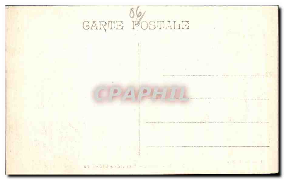 CPA Peira Cava Mess des Officiers Militaria  — Rückseite