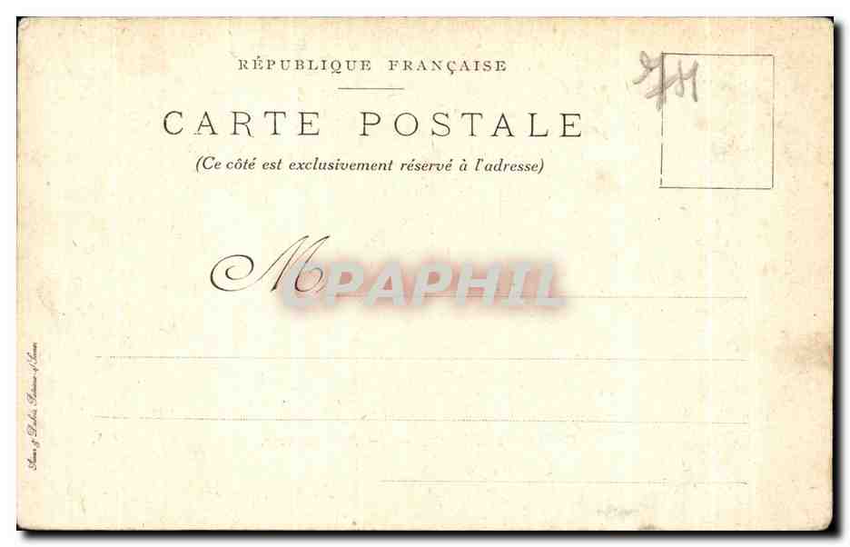 Environs d'Evian — Le Pré Curieux — Collection de M. Borice Cachat, n°94 — Rückseite