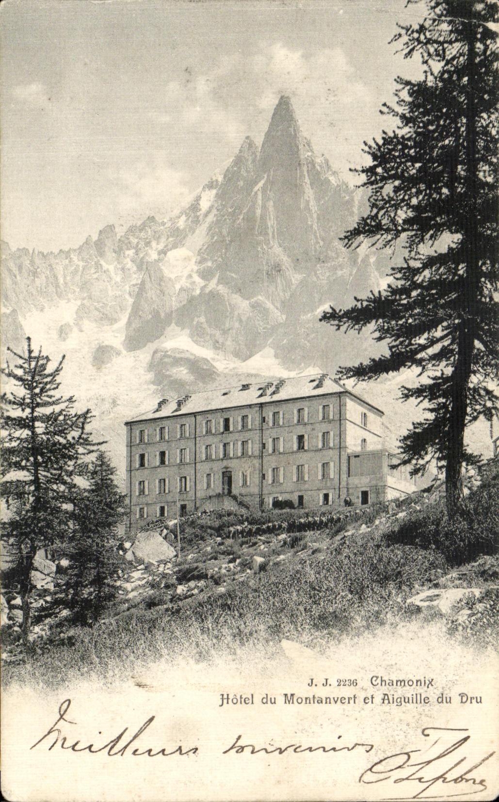 CPA Chamonix Hotel du Montanvert et Aiguille du Dru