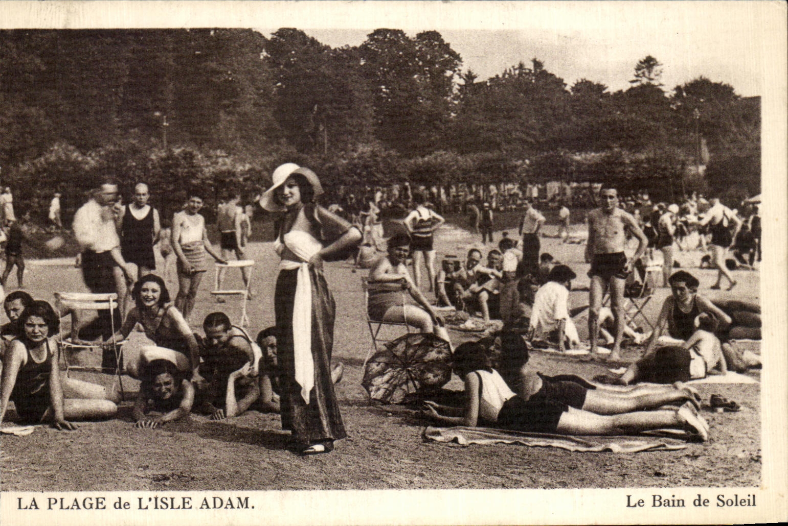 La Plage de L'Isle Adam — Le Bain de Soleil — Édition illustrée de la plage de l'Isle Adam