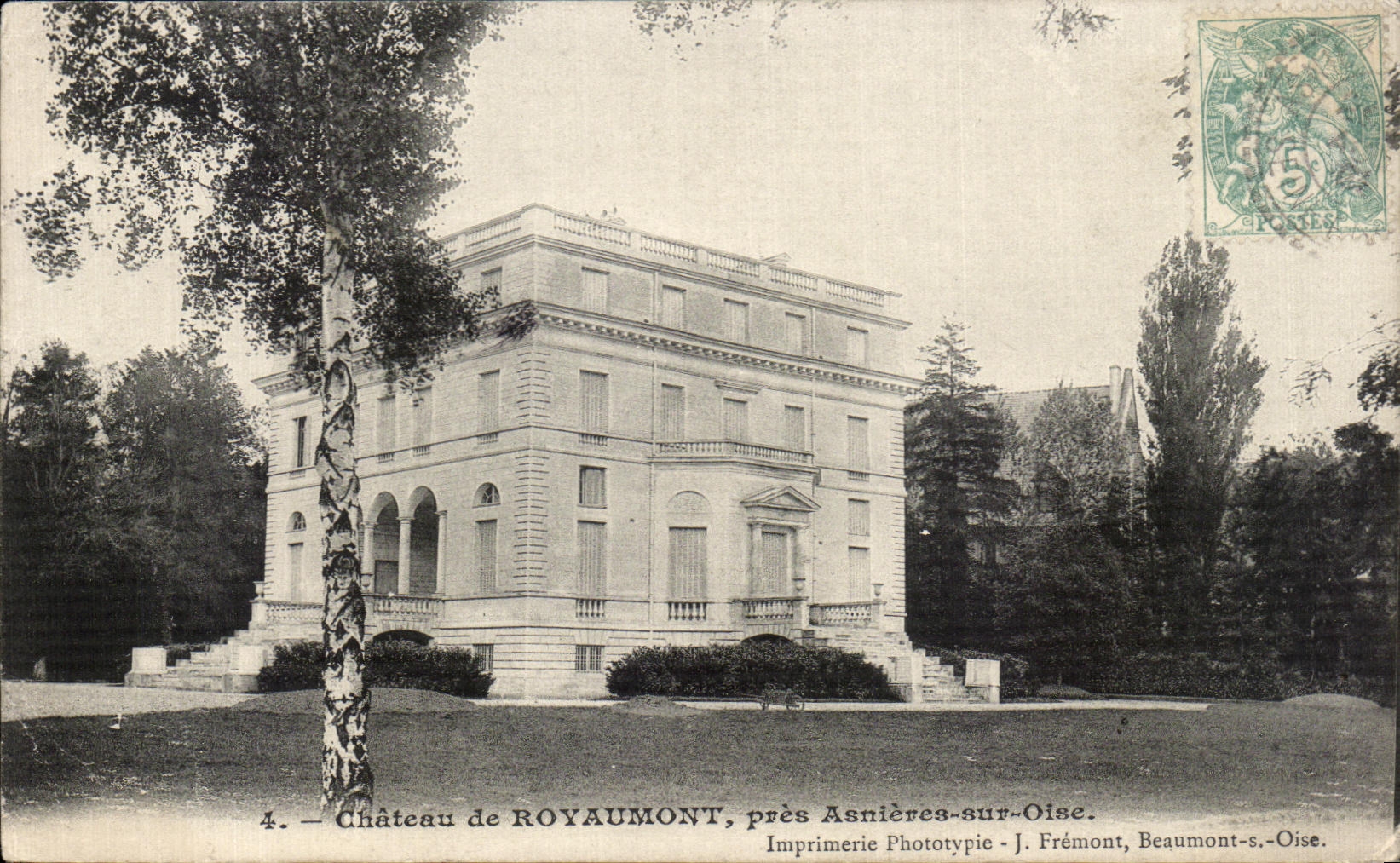 CPA Chateau de Royaumont Pres Asnieres sur Oise