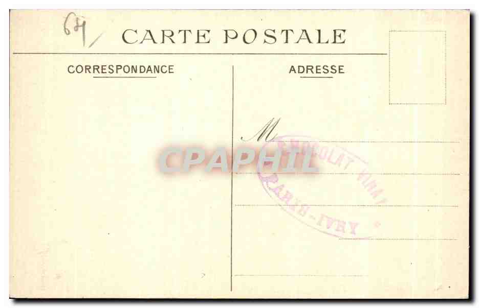 CPA Pau Vue Prise de la voie ferree vers l Hotel de France et le Palais — Verso