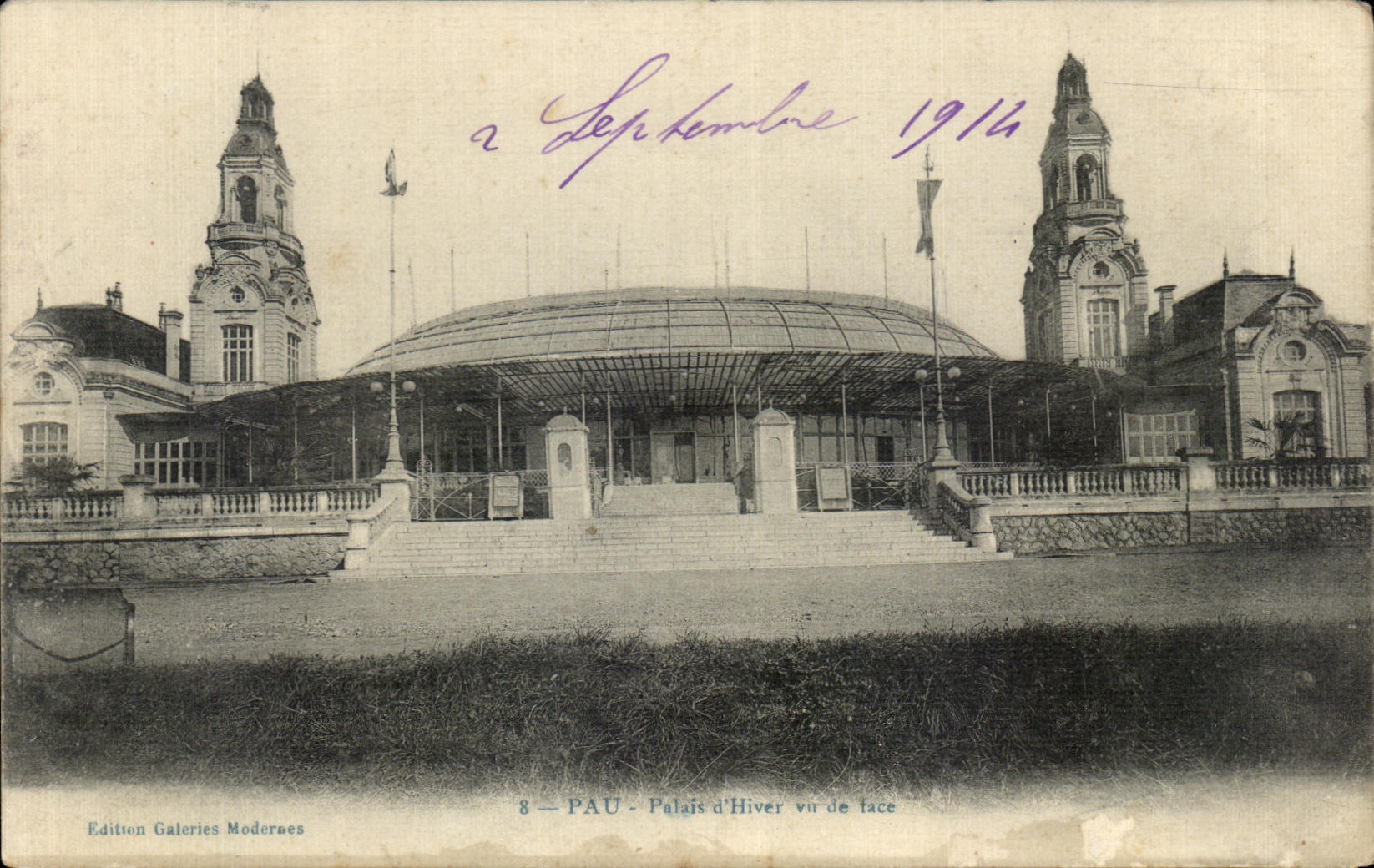 CPA Pau Palais d Hiver vu de face