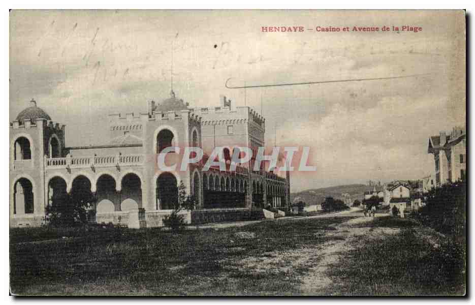 CPA Hendaye Casino et Avenue de la Plage