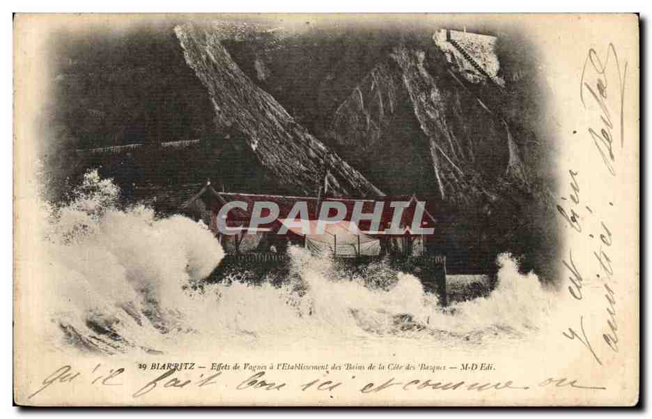 CPA Biarritz Effets de Vagues 