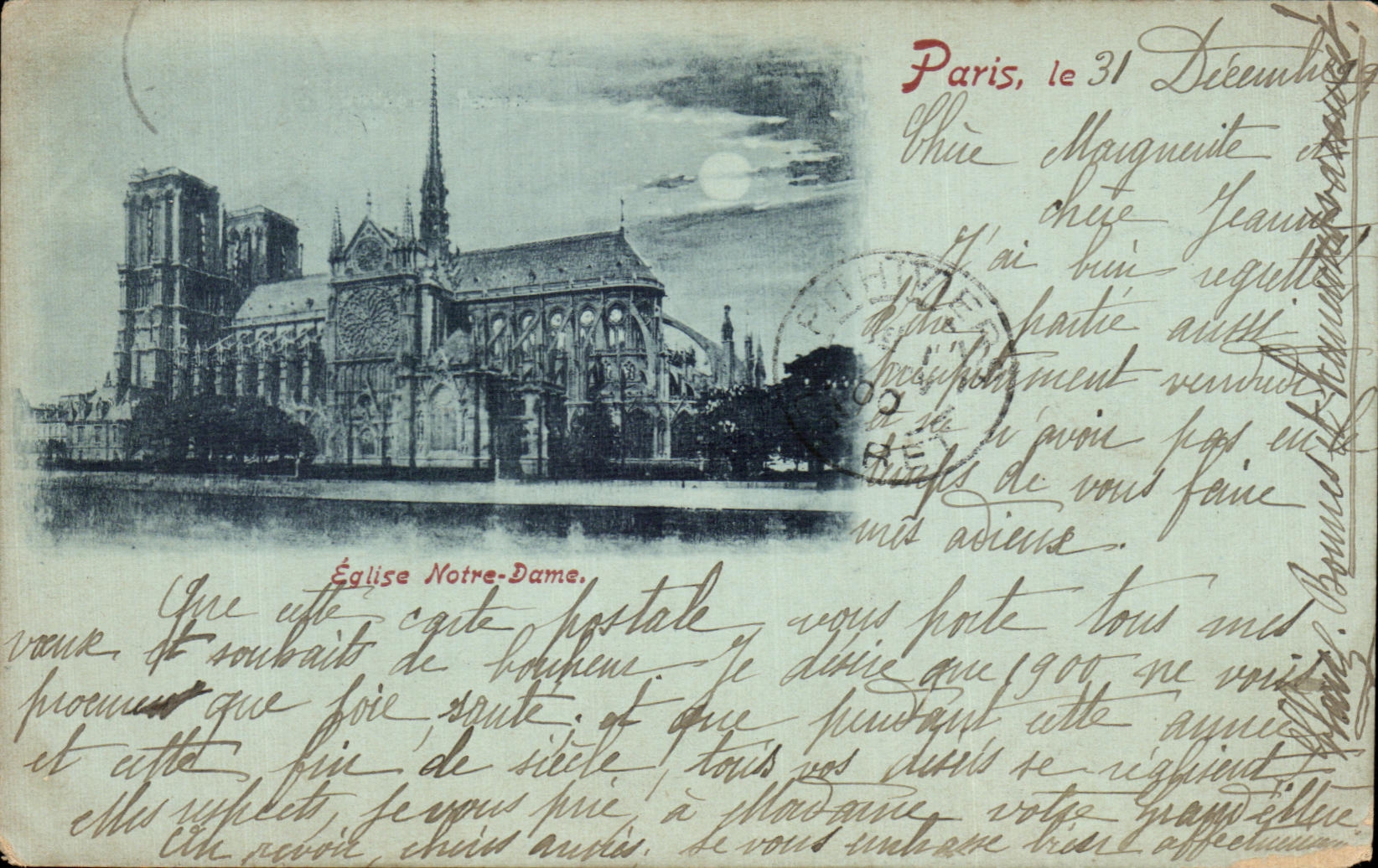 CPA Eglise Notre Dame Paris 