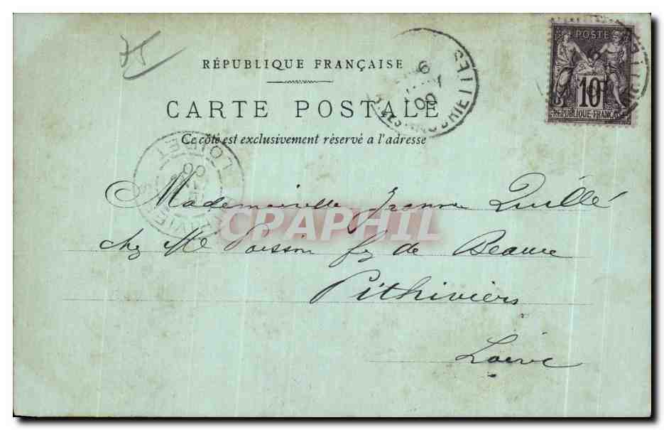 CPA Notre dame Paris  — Verso