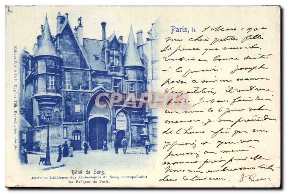 CPA Hotel de Sens Paris 