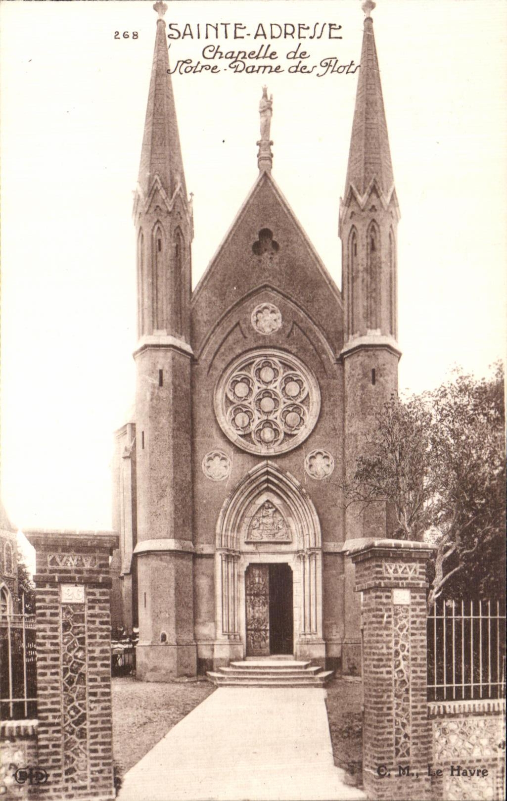 CPA Sainte Adresse chapelle de Notre Dame de Flots