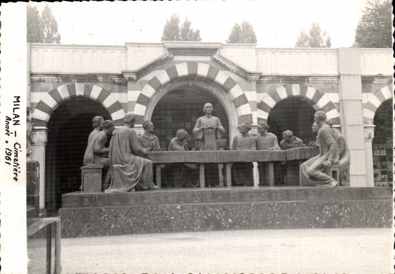 CPA Milan Cimetiere annee 1961
