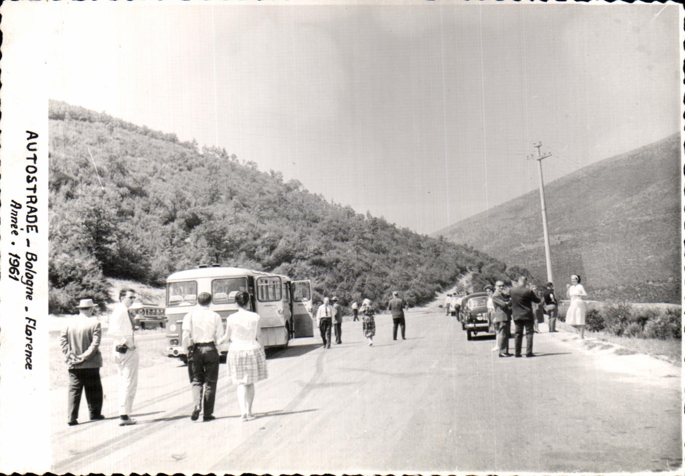 CPA Autostrade Bologne Florence Annee 1961