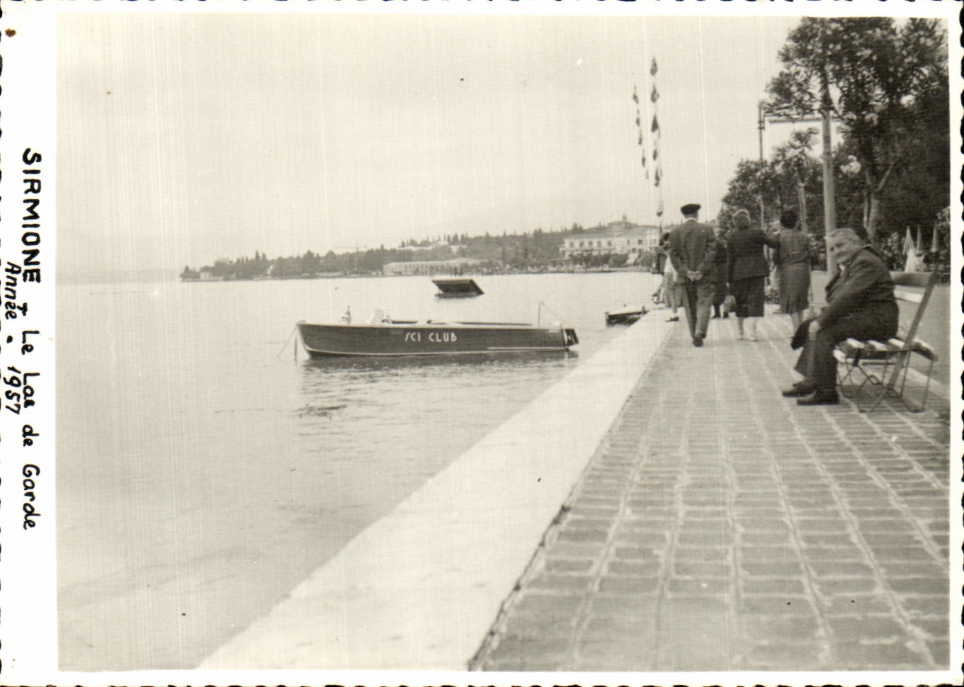 CPA Sirmione Le Las de Garde Annee 1957