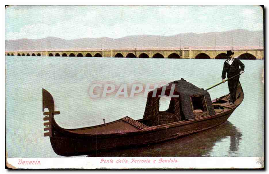 CPA Ponie della Farroria e Gondole Venezia