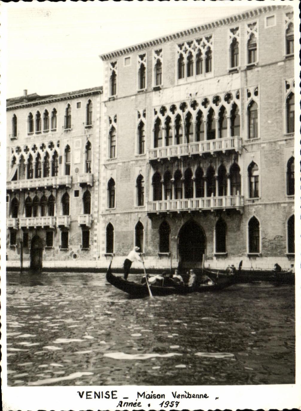 CPA Venise Maison Veni enne Annee 1957