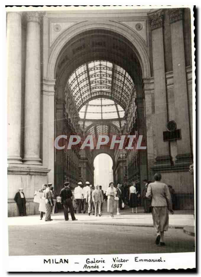 CPA Milan Galerie Victor Emmanuel Annee 1957