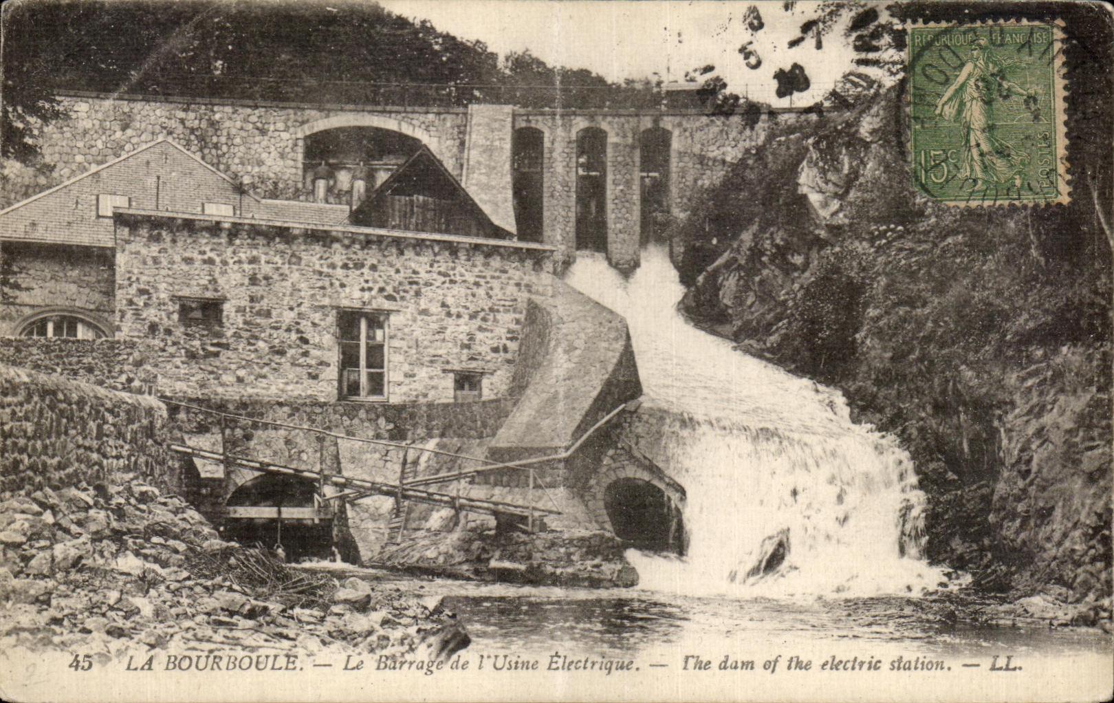 La Bourboule — Le Barrage de l'Usine Électrique — LL. n°45