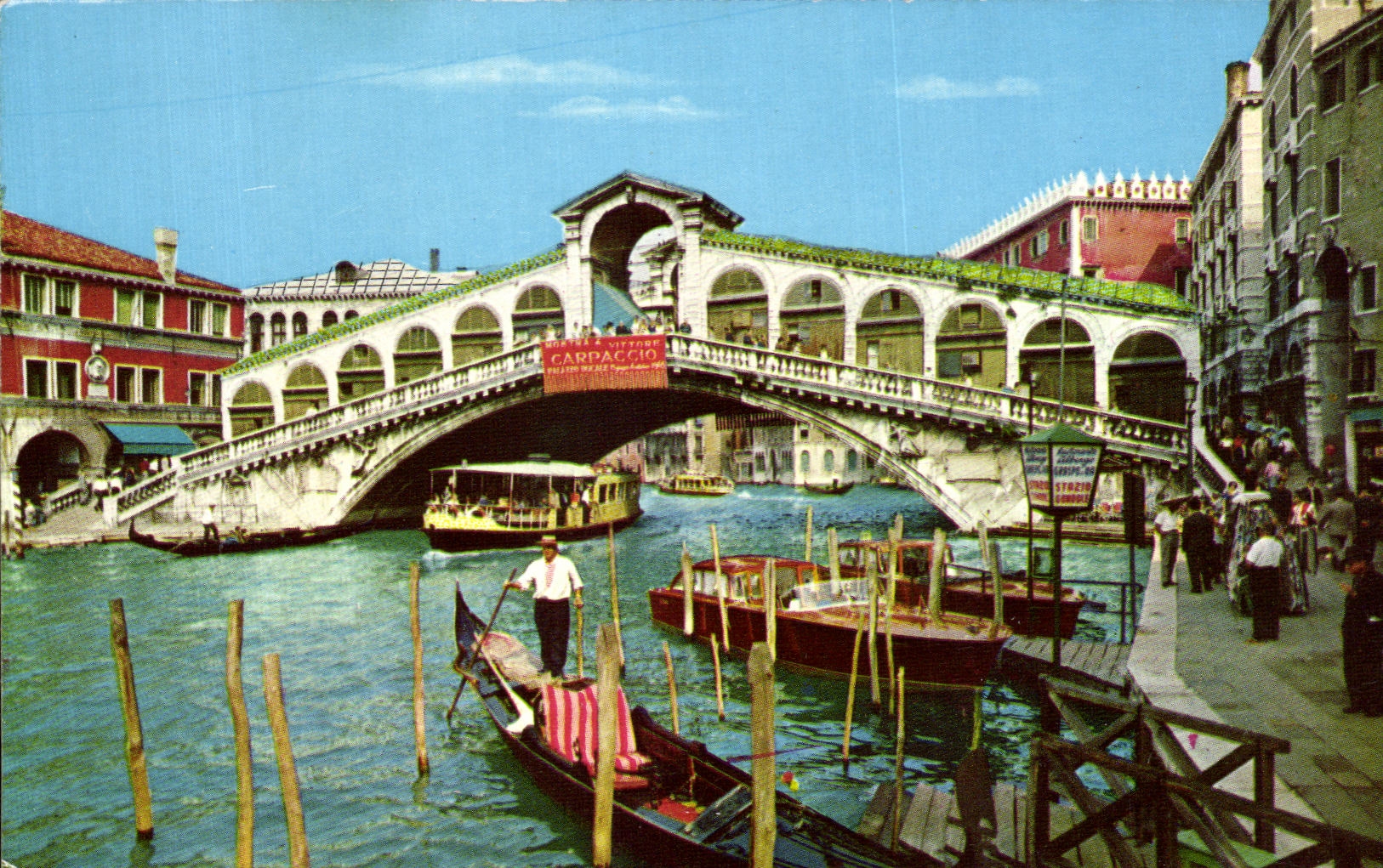 CPA Venezia Ponte di Rialto Le ponte di Rialto Rialto Bridge Rialtobrucke Ponte de Rialto