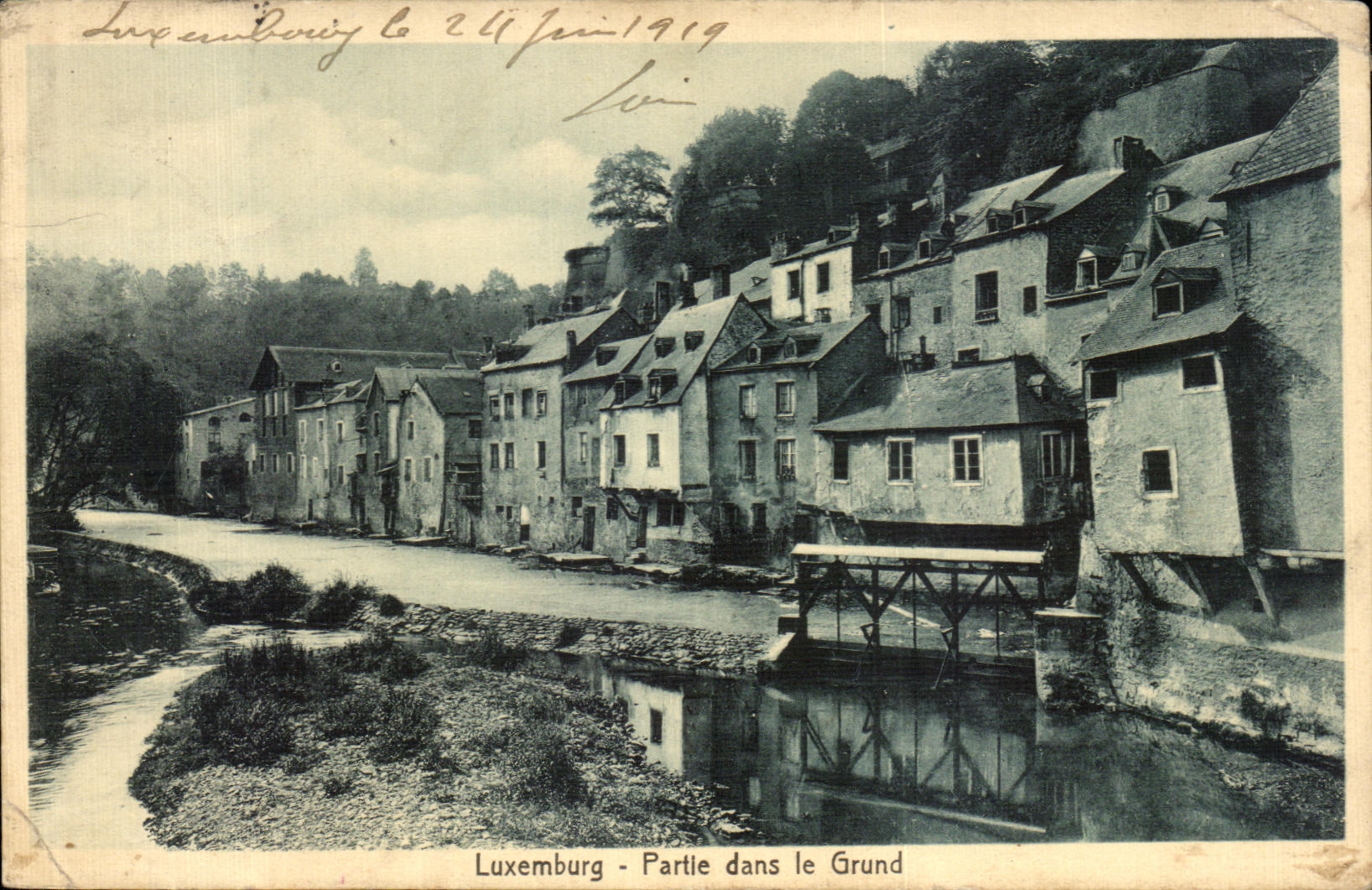 CPA Luxemburg Partie dans le Grund
