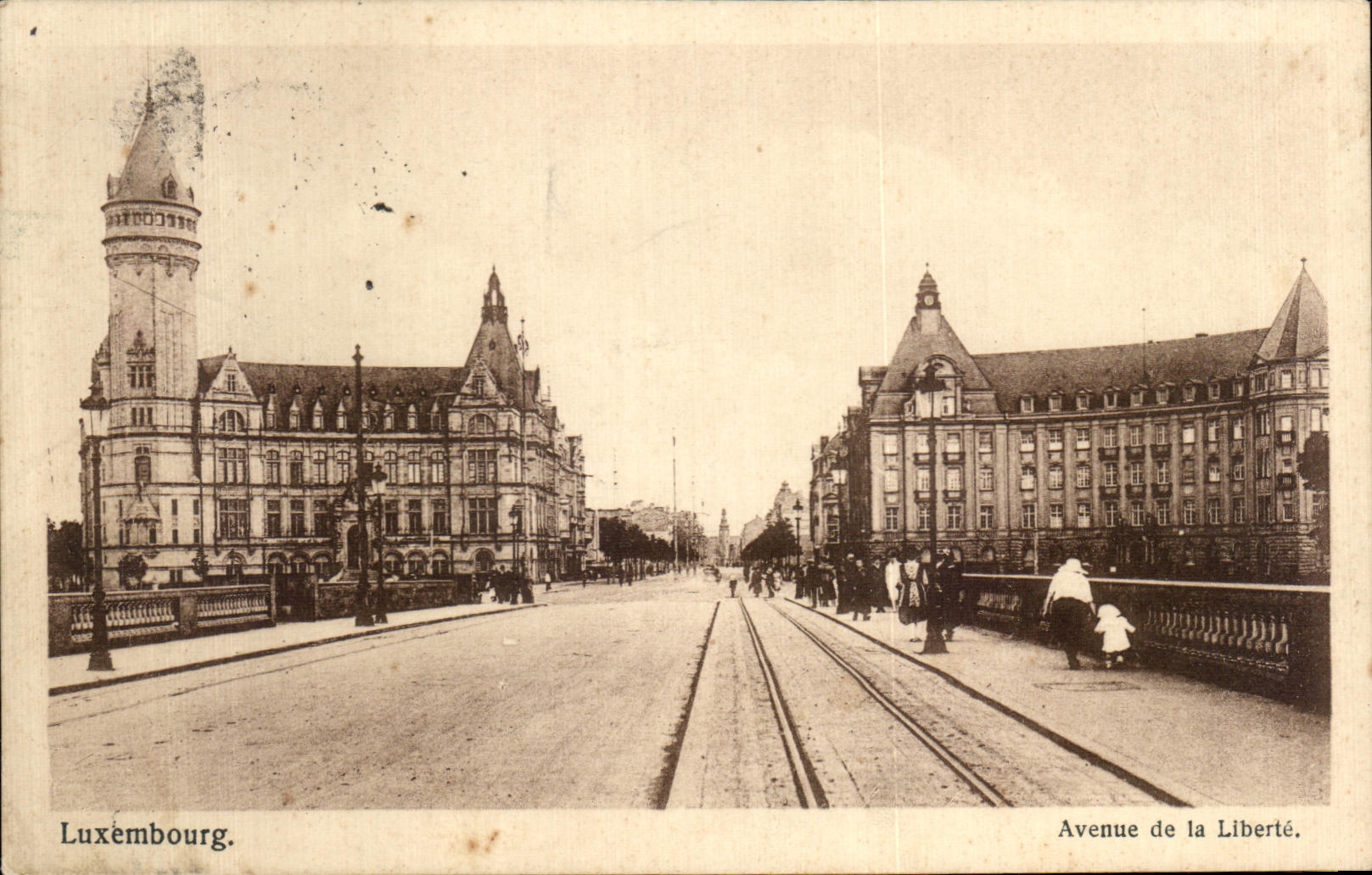 CPA Luxembourg avenue de la Liberte