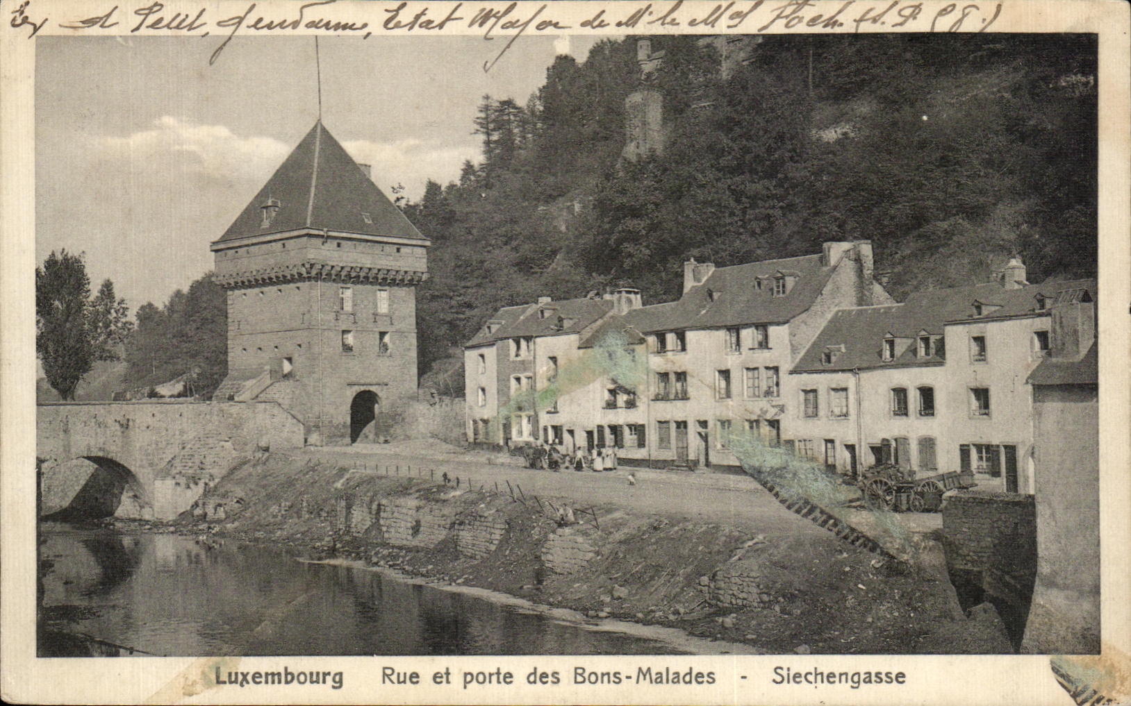 CPA Luxembourg Rue et port des Bons Malades siechengasse