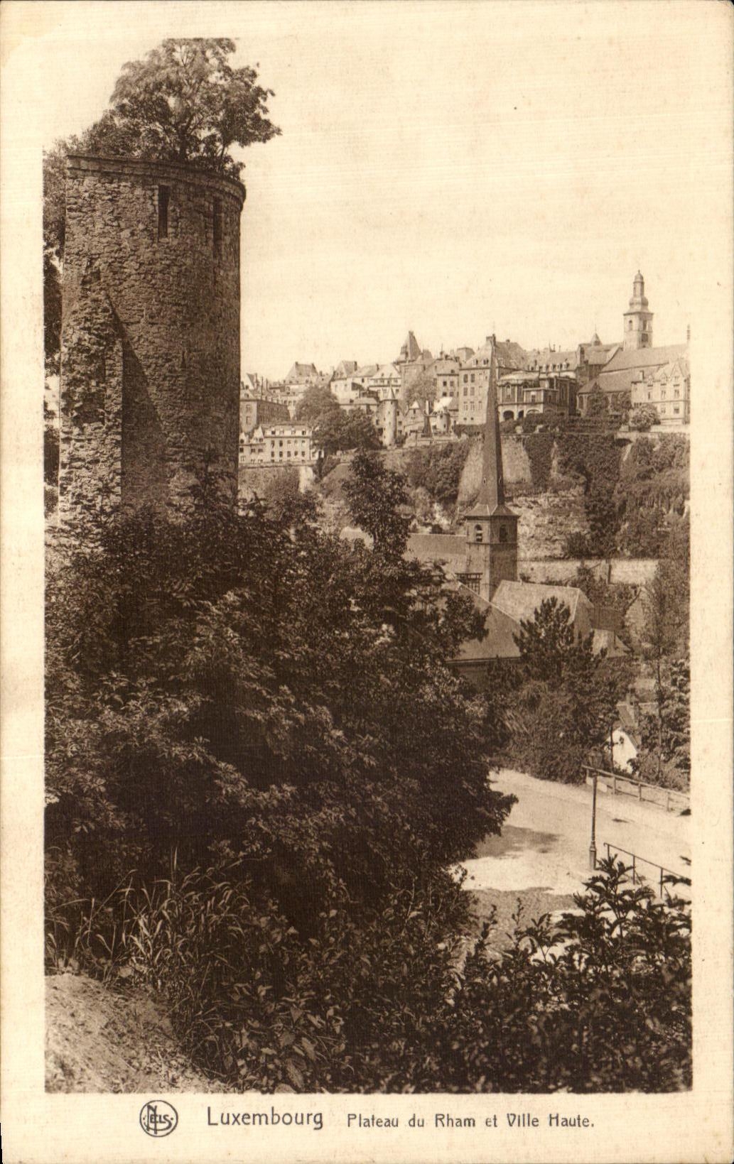 CPA Luxembourg Plateau du Rham et Ville Maute