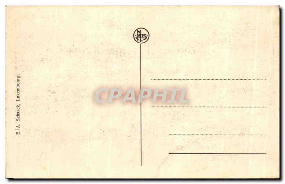 CPA Luxembourg Plateau du Rham et Ville Maute — Verso