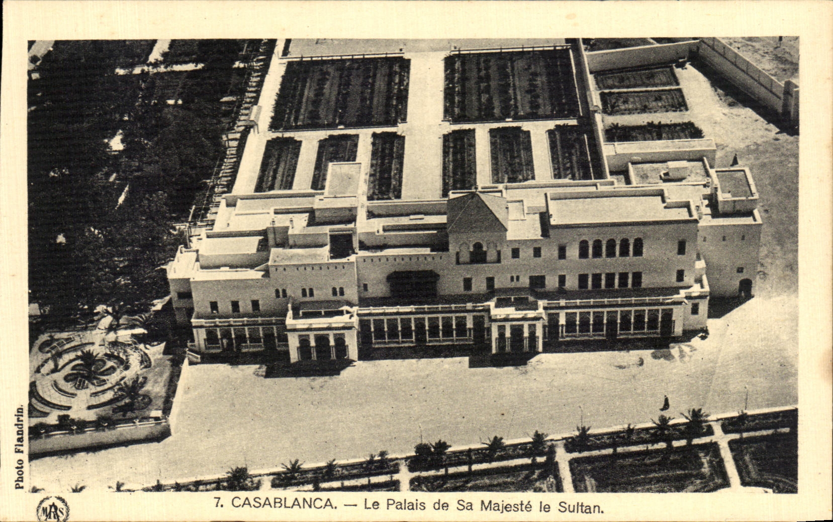 CPA Casablanca Le Palais de Sa Majeste le Sultan Maroc 