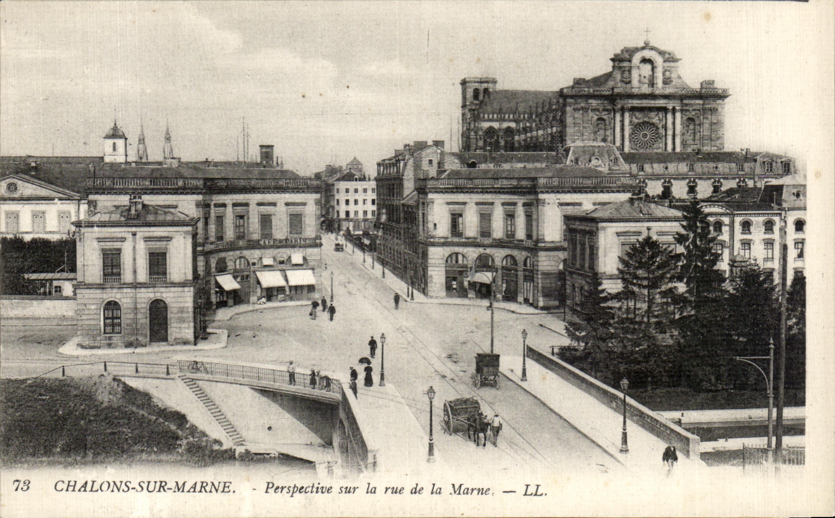 Chalons-sur-Marne — Perspective sur la rue de la Marne — LL. n°73