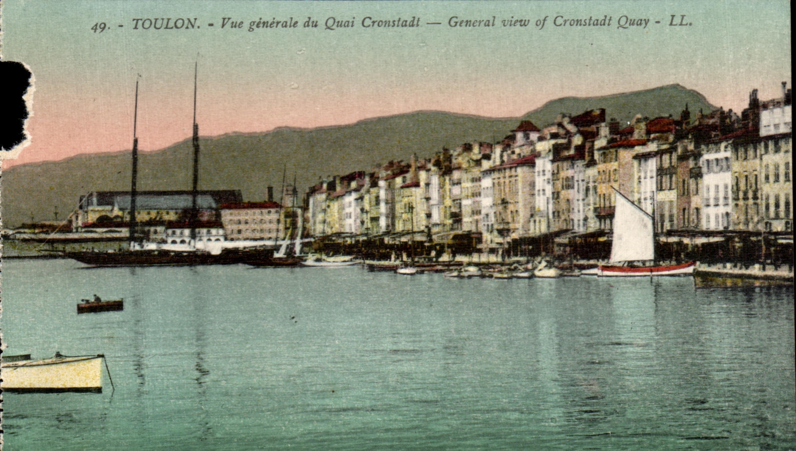 Toulon — Vista general del Muelle Cronstadt — LL. — Editor LL. — N° 49