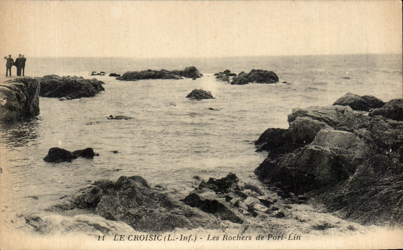 CPA Le Croisic Les Rochers de Port Lin