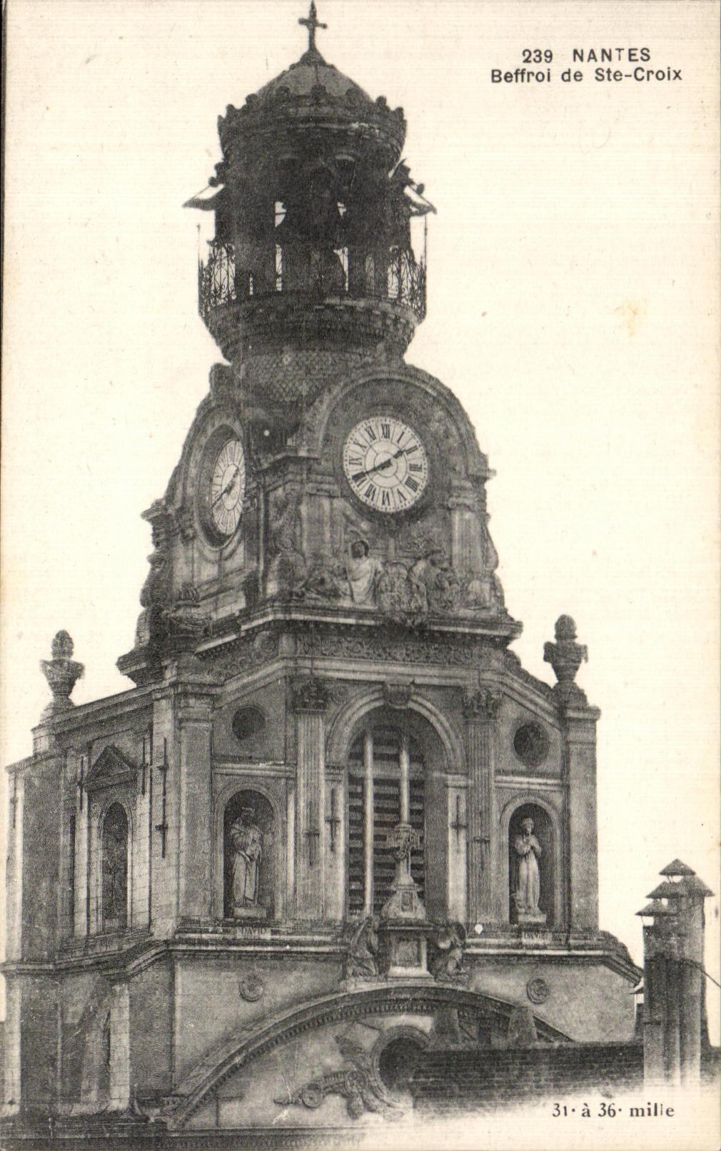 CPA Nantes Beffroi de Ste Croix