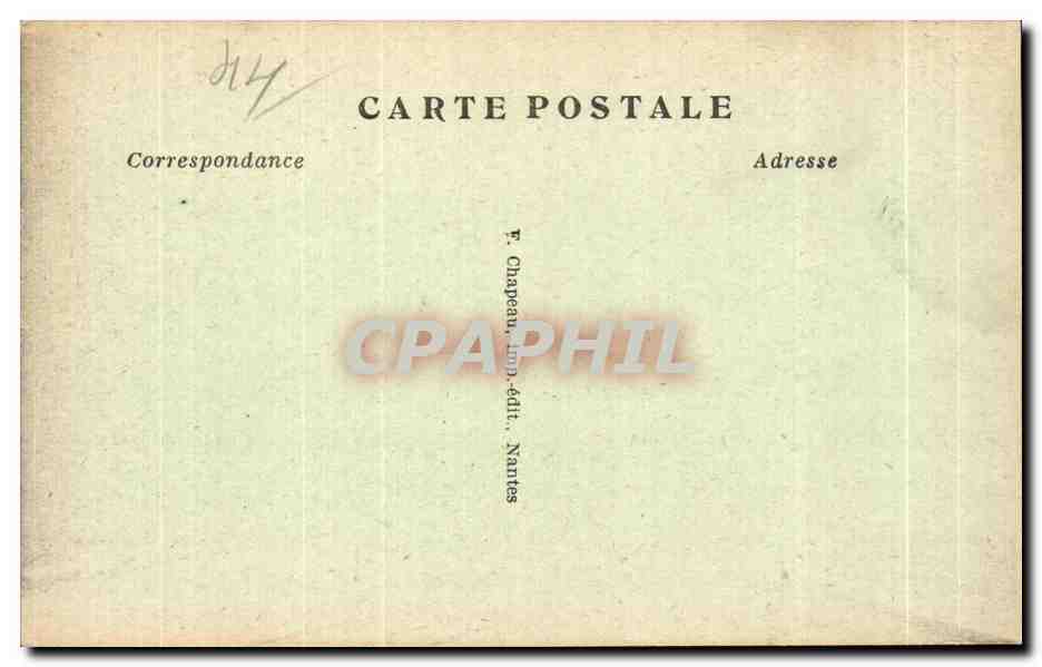 CPA Nantes Beffroi de Ste Croix — Verso