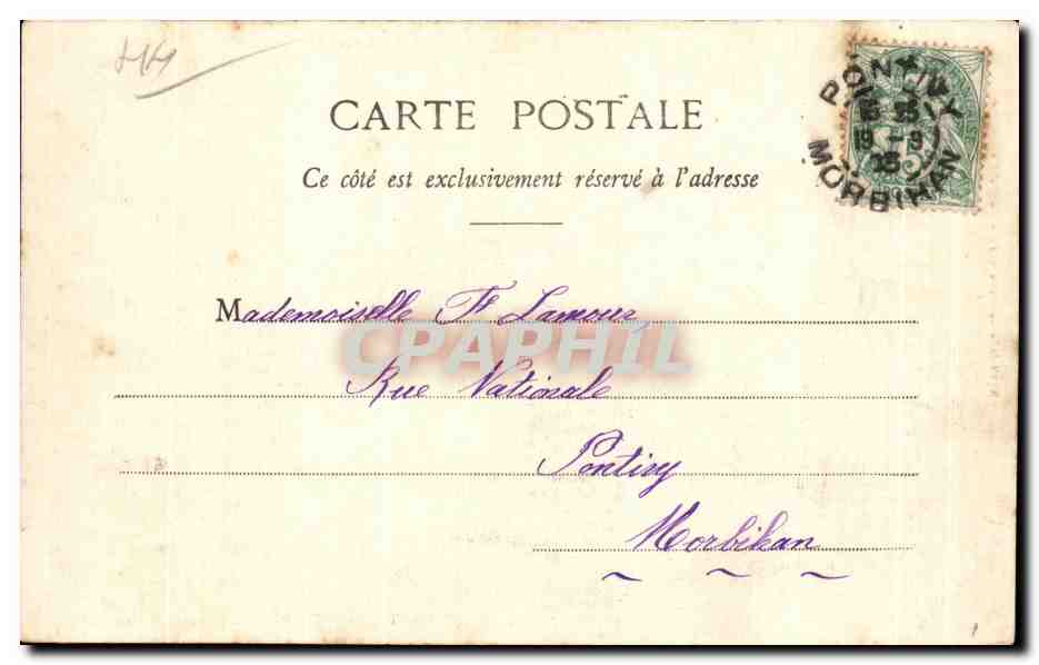 CPA Nantes Le Tombeau du General de Lamoriciere — Rückseite