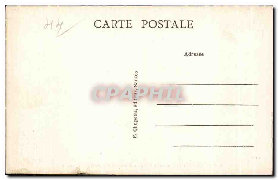 CPA Nantes Le Chateau des Ducs de Bretagne L Entree — Verso