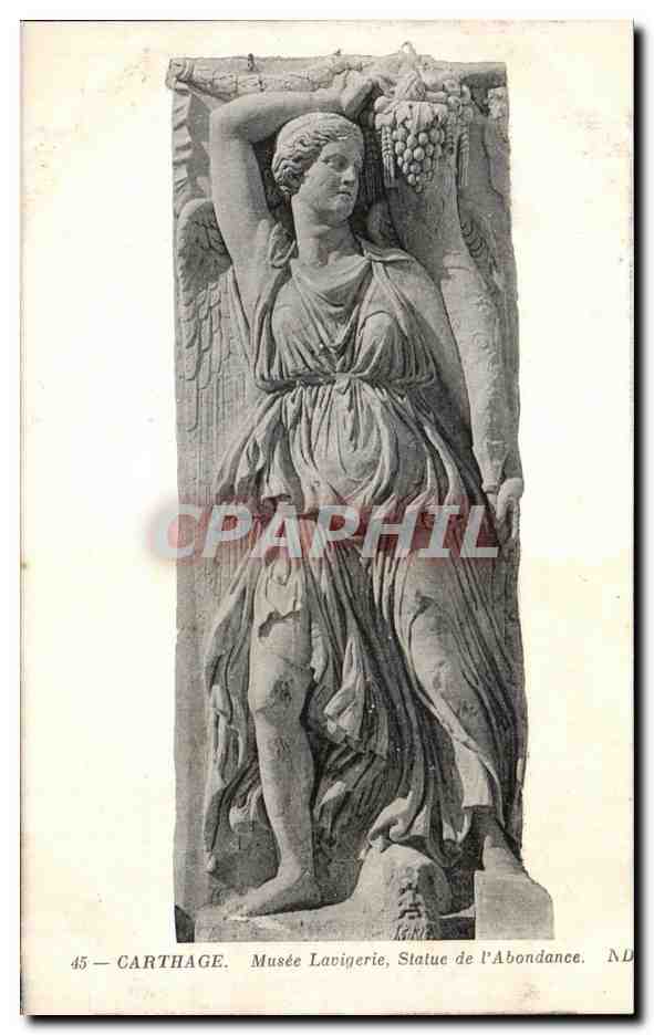 CPA Carthage Musee Lavigerie Statue de I Abondance