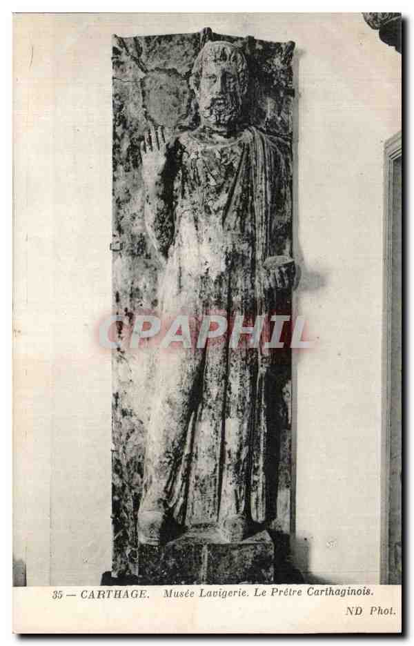CPA Carthage Musee Lavigerie Le Pretre Carthaginois