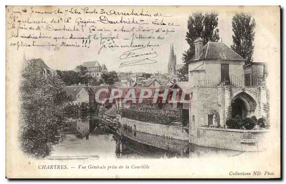 CPA Chartres Vue Generale prise de la courlille