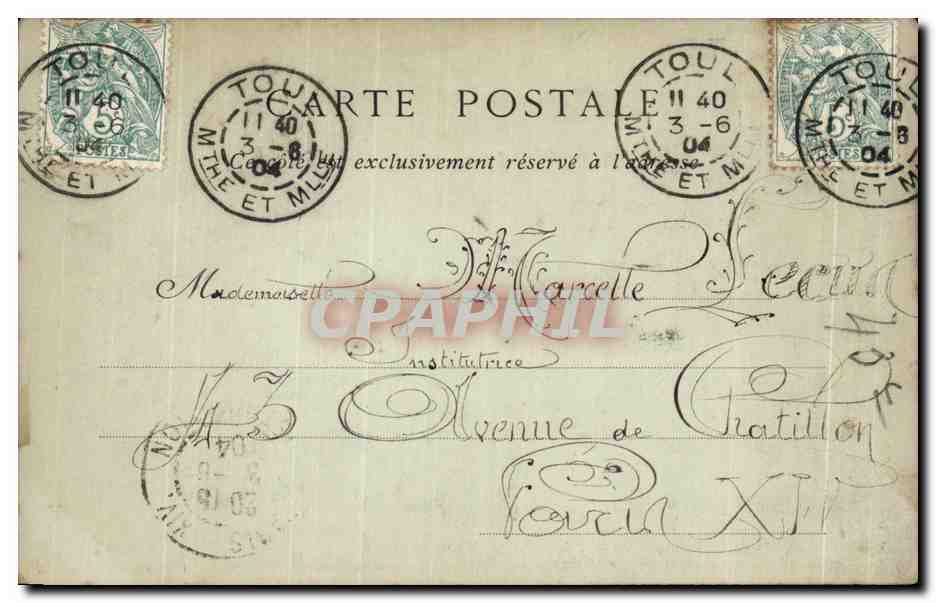 CPA Chartres Vue Generale prise de la courlille — Verso