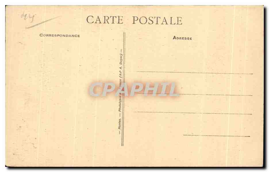 CPA Nantes Musee des Beaux Arts Jean Baptiste Pater Reunion galante — Verso